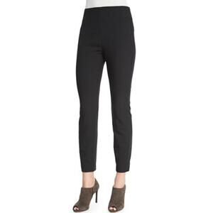 Magaschoni Women's Pants Size Medium 30 Faux Suede Black Luxe Stretch Ankle $248